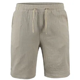 KB Men S Cotton Linen Shorts Pants Male Summer Breatable Solid ColorズボンフィットネスストリートウェアS 3XL 220715