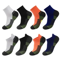 Designer-Sommer-Marathon-Socken für Herren, mittlerer und kurzer Schlauch, Handtuchboden, Outdoor-Laufsocken, schweißabsorbierende, atmungsaktive, bequeme Sportsocke
