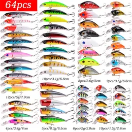 Balıkçılık cazibesi seti sert yem mini minnow yüzen salıncak krankbait çılgın wobblers yapay biyonik krank lures 220812