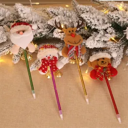 Christmas Decorations Navidad Decoration Three-dimensional Santa Claus Snowman Elk Hanging Bell Pen Children Gift Home DecorChristmas