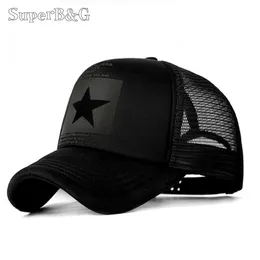 Superbg Fashion Summer Baseball Cap Women Men Mesh Breattable Unisex Justerbara Sport Hats Dad Hat Bone 220513