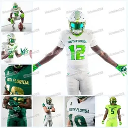 MMIT88 NESS Custom NCAA USF Jersey de futebol da Flórida da Flórida Jacob Mathis Bryce Miller Kelley Joiner Jr. Kirk Livingstone Josh Black Cronkrite