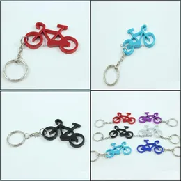 Bike Bottle Opener Bicycle Keychain Keyring Wine Beer Openers Kitchen Tools Random Color Drop Delivery 2021 Kitchen Dining Bar Home Garde