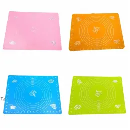 Silicone baking Mat Non-stick Pastry Boards Kneading Rolling Dough Mats Fondant Macaroo Pizza Cake Bakeware Flour by sea