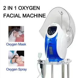 Korea Imported Oxgen jet Facial Technology Face Therapy Mask Dome water Spray O2to Derm Hydrogen Oxygen Small Bubble skin care Face Lifting With Spary Gun