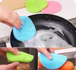 Pincéis de limpeza mágica Silicone prato tigela de prato de vaso de vaso fácil de limpar pincéis de lavagem de limpeza cozinha cozinha