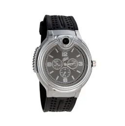 Cool roman Collectible Watch Refillable Butane Gas Cigarette Lighter Flame Watch Cigar Tändare med presentförpackning