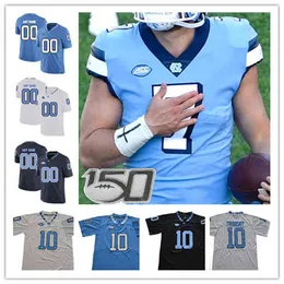 커스텀 노스 캐롤라이나 타르 힐 UNC College Jersey Football Sam Howell Mitchell Trubisky Ty Chandler Josh Downs Jeremiah Gemmel Cam'ron