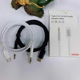 USB C do 3.5mm type-c car Aux audio adapter do słuchawek słuchawki kable jack inteligentny chip dźwięk konwerter słuchawek kabel z opakowaniem detalicznym