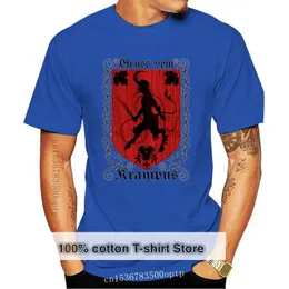 Camisetas masculinas Saudações de Krampus Mens Camise