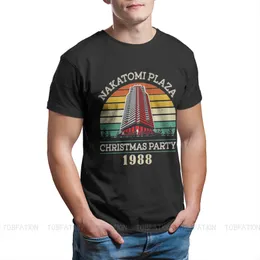 Nakatomi Plaza 1988 Festa Di Natale Retro Die Movie Bruce T Shirt Meme Regalo Divertente Top Tee Stile Unisex Gamer Film Musica 836 - Italia