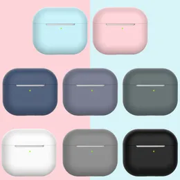 Per Airpods 3 Pro Custodia in silicone Morbida protezione ultra sottile Custodia per Airpod Custodie per auricolari Auricolari antigoccia