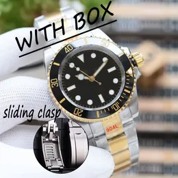 Mens Automatic Mechanical Watches Ceramic Bezel 41mm Full Stainless Steel Gliding Clasp Swimming Wristwatches Sapphire Luminous