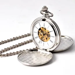 Hurtowa perspektywa Perspective Hollow Mechanical Watche Mechanical Roman Pocket Watch