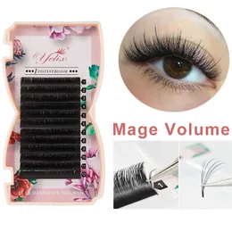 Yelix Mega volume lashes easy Fanning estensioni delle ciglia individuali Easy fan eyelash Natural Ciglia professionali per la costruzione 220602