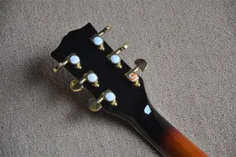 Гитара 38 -дюймовый тигровый кленовый шпон Высокая конфигурация солнца цвет