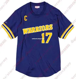 Custom #17 Chris Mullin Top Men's Mesh Jersey Shirt Mens Stitched Blue Summer Tee Basketball Jerseys vest Shirt