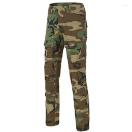 Calças de caça homens táticos militares camuflagem Swat Combate Exército Caminhando ao ar livre Campo de paintball uniforme de cargo Trouserhunting