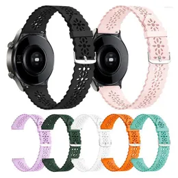 Titta på Bands Woman Silicone Watchband för Huawei GT 2/2E Pro 42 46mm spets Slim Strap 3/3 Smart Band Wrist Armband Hele22