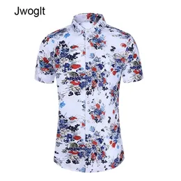 45KG120KG Summer New Floral Shirts Men Summer Classical Short Sleeve Regular Fit Casual Shirt Plus Size 5XL 6XL 7XL 210412