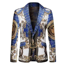 Męskie garnitury Blazers luksusowy impreza gospodarz gospodarza garnituru Fit Slim Bling Sequins Designer Coat w Stockmen's
