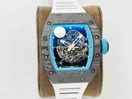 Watches Wristwatch Designer Rm055 Watch High-tech Crystalline Carbon Fiber Limited Edition Case Made of Fine Sandblasting Grade Titanium As
