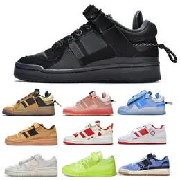 Forum 84 Low Bad Bunny Men Women Top Running Shoes Sneaker Forums Buckle Back To School Pink Easter Atmer Wheat Green 2024 Designer Trainers Storlek 5.5 - 12