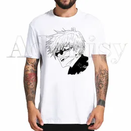 Camisetas para hombre Gojo Satoru Harajuku Kawaii camiseta para hombre divertida camiseta de dibujos animados Linda camiseta de Anime para mujer