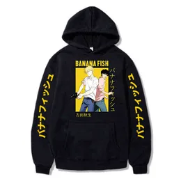 Banana Fish Anime Hoodie Men/Women Popular Fashion Harajuku Banana Fish Hoodies Sweatshirt Pullover Streetwear Clothes Y220713