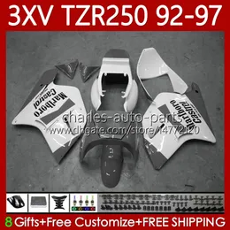 Body Kit für Yamaha TZR250-R TZR250RR YPVS 3XV TZR250R 92-97 117NO.112 TZR 250 TZR250 Gray White R Rs RR 1992 1993 1995 1995 1996 1997 TZR-250 92 93 94 95 96 97 OEM-Verkleidung