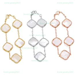 2022 Fashion New Woman Charm Bracelet Classic Four-leaf clover Bracelet Designer Luxury Natural Gemstone Jewelry Gift