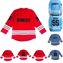 Vipceomit Mobb Deep Prodigy Jersey 95 Queens Brineg Rip Prodigy 100% sömnad Mens Womens Youth Hockey Jersey Red Blue S-5XL