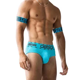 Mutande Slip da uomo Cinturino da polso Intimo di cotone a mano Bracciale elastico Sexy da uomo Sport Cinghie di nylon Cueca Slip HombreUnderpants