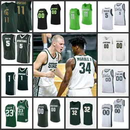 NCAA Michigan Basketball Jersey Cassius Winston Aaron Henry Matt McQuaid Xavier Tillman Joshua Langford Foster Loyer Nick Ward Rocket Watts Joey Hauser Sissoko