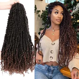 Pre-ed Crochet For Black Women Passion Twist Hair Pre-Lush ffy Ombre Trecce all'uncinetto