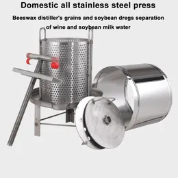 Bivaxpress honungsextraktor förtjockat rostfritt stål vinpress filter biodling verktyg bivax pressningsmaskin