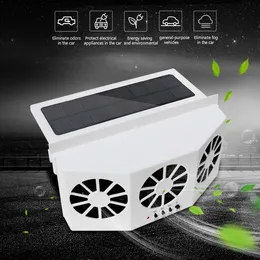 New Solar Powered Car Cooler Window Radiator Exhaust Fans Auto Air Vent Radiator Fan Ventilation Cooling System for Cars