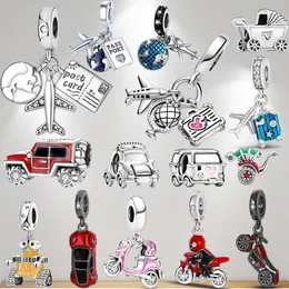 925 bracelet charms for Pandora charm set Original box Car Motorcycle Bicycle Sports European Bead necklace charms jewelry