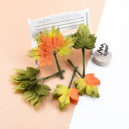 Fiori decorativi Ghirlande 12pcs Pianta artificiale Fai da te Matrimonio Decorazione natalizia Accessori Scrapbooking CraftDecorative DecorativeDeco