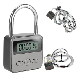 Digital Time Lock Bondage Timer Switch Gioco per adulti Restrizioni Fetish Giocattoli elettronici sexy per coppie Accessori