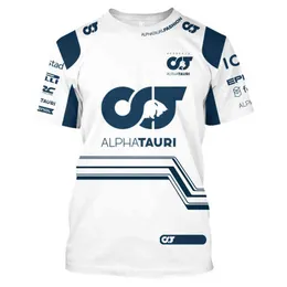 Scuderia Alpha Tauri 2022 T-shirt Formel 1 Team Uniform Racing Suit F1 tröja Moto Tee Cykeltröja Herr Plus Size