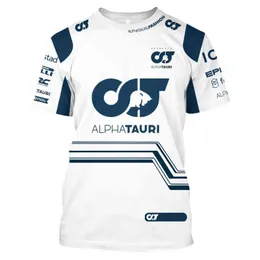 Scuderia Alpha Tauri 2022 T-shirt Formula 1 Drużyna Mundur Racing Suit F1 Moto TEE Cycling Jersey Mense Plus Size