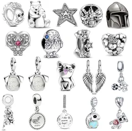 New S925 Sterling Silver Bads Charms de alta qualidade Love Bads Original Fit Pandora Bracelet Wings Pingente Moda Popular Classic DIY Gifts de joalheria feminina