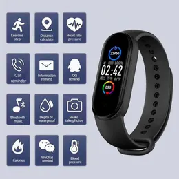 M5 Smart Band IP67 Wasserdichte Armbänder Sport Uhr Männer Frau Blutdruck Herz Rate Monitor Fitness Armband Für Android IOS Bequem