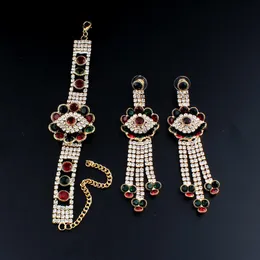 Серьговые ожерелье Jiayi Jiaduo Turkish Jewelry Set для благородных женщин браслеты хрустальные банкетные аксессуары