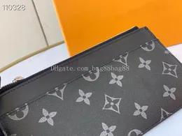 Portafoglio sottile di design Portafoglio di design da uomo di lusso da donna Pochette in pelle di alta qualità Porta carte di portamonete classico da lettera 80348325x