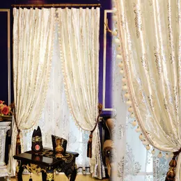 Curtain & Drapes Luxury In Living Room Gold Euro Design Velvet Para La Sala Elegantes Bedroom White Curtains Bed RoomCurtain