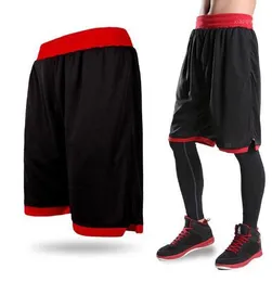 Mäns Basket Shorts Boy Sport Running Korta Byxor Utbildning Fitness Elastisk Sommarstrand Gym Andningsbar Plus Storlek