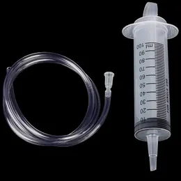 Hand Tools HOT! 1pcs 100ml Large Capacity Syringe Reusable Pump Measuring With 1m Tube Feeding Ink Inventory Wholesale