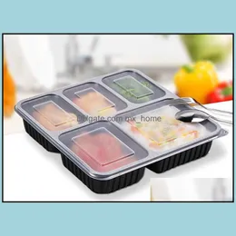 garden tableware Food Grade Pp Material Container High Quality Bento Box For Wholesale Drop Delivery 2021 Disposable Dinnerware Kitchen Supplies Kitchen Din